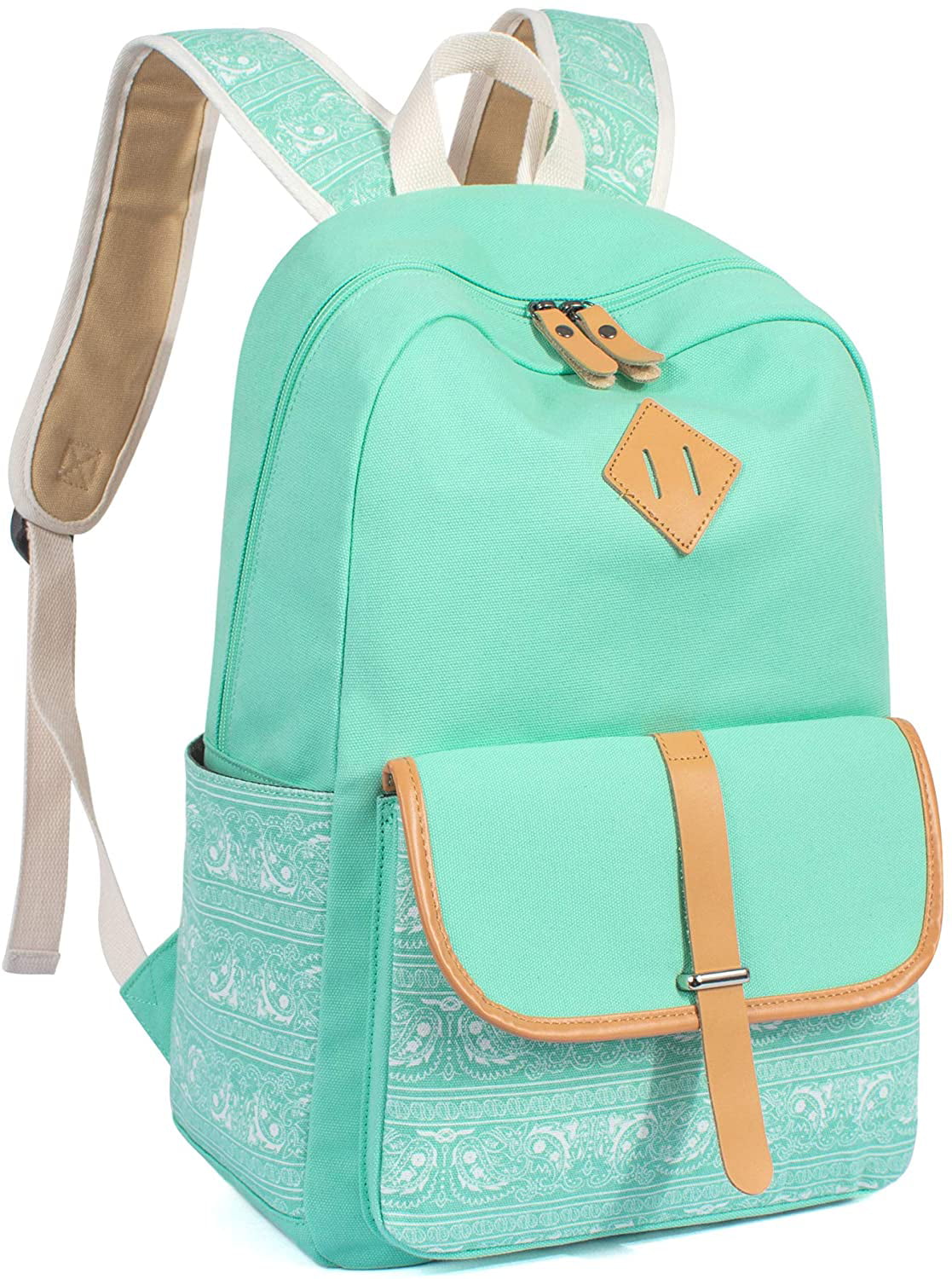 Leaper Cute Canvas Backpack for Girls School Bag Travel Daypack Water Blue 8812 | Walmart Canada