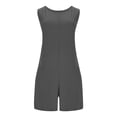 thumbnail image 3 of Maean Plus Size Womens Romper Shorts Sleeveless Wide Leg Loose Overalls Summer Jumpsuit with Pockets, 3 of 6