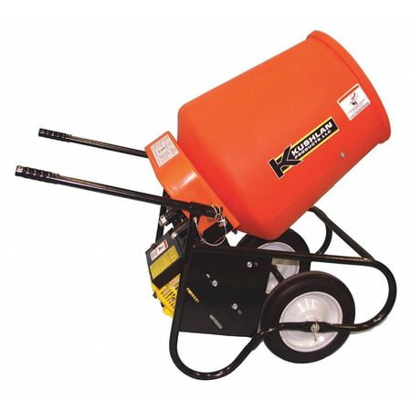KUSHLAN PRODUCTS 350GAS Wheelbarrow Mixer,3.5 cu ft,Gas,2HP