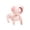 Pink, variant on Fareti 1200mAh Versatile Dog Shaped Handheld Fan with Phone Stand, 3-Speed USB Rechargeable Mini Desktop Air Circulator for Travel