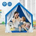 thumbnail image 5 of Costway Unisex Toddlers Large Star Lights Play Tents, Polyester Cotton Blue, 5 of 10