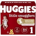 thumbnail image 1 of Huggies Little Snugglers Baby Diapers, Giga Pack, Sizes: N-2, 1 of 9