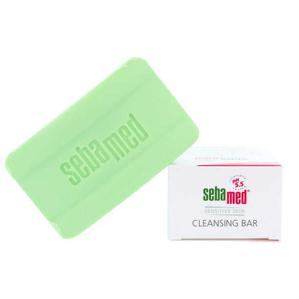 Barra limpiadora sin jabón Sebamed para pieles sensibles, cajas de 3.5 onzas (paquete de 4)