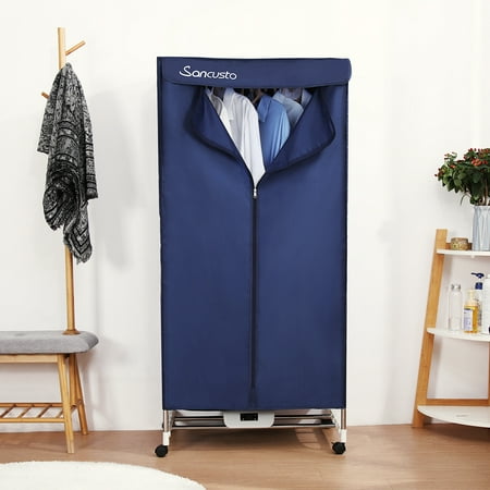 Sancusto 1000W Electric Automatic Clothes Dryer Portable Laundry Heater Folding 33 lbs Rack Wardrobe Air-Dry