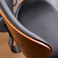 thumbnail image 5 of Kidol & Shellder Black Swivel Barstool Adjustable Bentwood Bar Stool Kitchen Island Counter Stool with Faux Leather Upholstery, Backrest & Footrest, Ideal for Breakfast Bars, Dining Rooms, 5 of 7