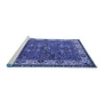 thumbnail image 2 of Ahgly Company Machine Washable Indoor Rectangle Oriental Blue Industrial Area Rugs, 7' x 9', 2 of 4