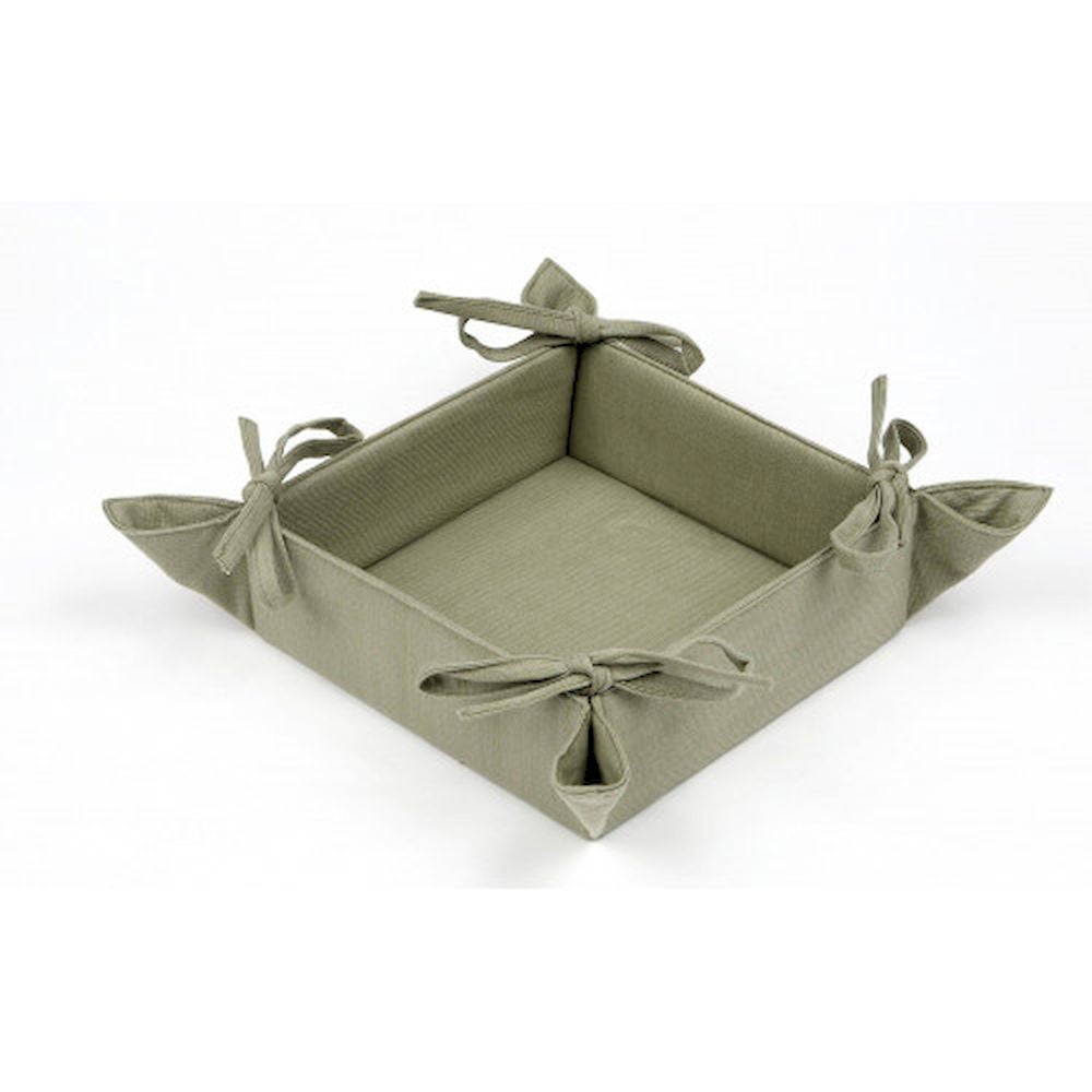 Cotton Sage Green Bread Basket