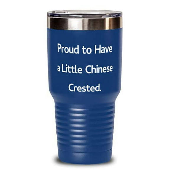 Special Chinese Crested Dog, Proud to Have a Little Chinese Crested, Motivational 30oz Tumbler For Friends From Friends