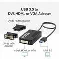 thumbnail image 2 of Plugable USB 3.0 to DVI/VGA/HDMI Video Graphics Adapter for Multiple Monitors up to 2048x1152 Supports Windows 11, 10, 8.1, 7, XP, and Mac 10.14+, 2 of 6