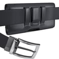 thumbnail image 2 of Bomea Holster for Samsung Galaxy S26, S25, S24, S23, S22, S21, S21 (No Plus Models), Cell Phone Belt Holder Case with Clip, ID Card Pouch Cover (Fits Phone with Case on) Black, 2 of 7