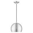 thumbnail image 3 of 41181-66 Livex Lighting Piedmont - 1 Light Globe Pendant In Industrial Style-15 Inches Tall and 10 Inches Wide-Brushed Aluminum Finish    -Traditional, 3 of 9