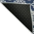 thumbnail image 3 of Addison Rugs Chantille Indoor/Outdoor Transitional Medallions Navy Washable Rectangle Rug, 3' x 5', 3 of 6
