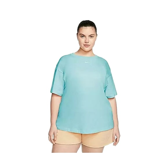 Nike Sportswear Essential Boyfriend T Womens Active Shirts & Tees Size Xxl, Color: Light Blue