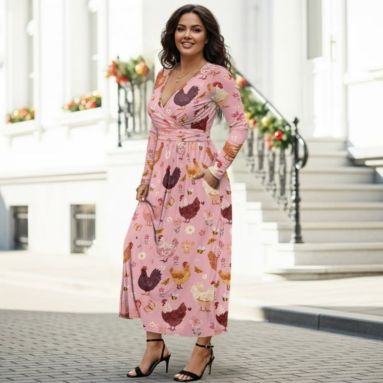 princess polly baby blue dress Navy Blue Floral Dress - Long Sleeve Dress - Faux Wrap Mini Dress main image 1