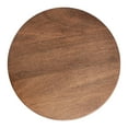 thumbnail image 4 of Kate and Laurel Solvay Round Metal and Wood Side Table, 16 x 16 x 24, Walnut and Antique Brass, Mid-Century Modern Bedroom Nightstand Table with Solid Mango Wood Tabletop and Iron Base, 4 of 7