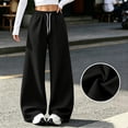 thumbnail image 2 of Nestiefly Women’s Barrel Sweatpants Wide Leg Baggy Pants High Waisted Joggers with Drawstring Waist with Pockets 2026 Black 2XL, 2 of 8