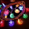 thumbnail image 7 of EWASWON Christmas 3m 20 LED Multicolor Christmas Castle String Lights, Battery Operated, Indoor Outdoor Flexible Thin String Lights for Holiday Party Decor, 7 of 7