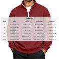 thumbnail image 6 of Aezemi Quarter Zip Sweatshirt for Men Pullover No Hood Long Sleeve Casual Soft Mock Neck Sweatshirt Fall Winter Workout Sports Outerwear Top L, 6 of 7