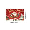 thumbnail image 3 of Christmas Entrance Door Mat Absorbent Nonslip Bathroom Rug Holiday Floor Carpet Indoor Outdoor Kitchen Foot Mat Dirt Proof Washable, 3 of 6