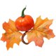 thumbnail image 1 of Anillo para servilletas de otoño hecho a mano con forma de calabaza y hoja de arce, hebillas para servilletas, soporte para servilletas para Halloween, Acción de Gracias, Bodas y Fiestas., 1 of 4