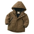 thumbnail image 6 of Cethrio Boys Winter Coats Size 10-12, Warm Windproof Full Zip Thickened Winter Jackets with Hood Coffee Size 10-12, 6 of 7