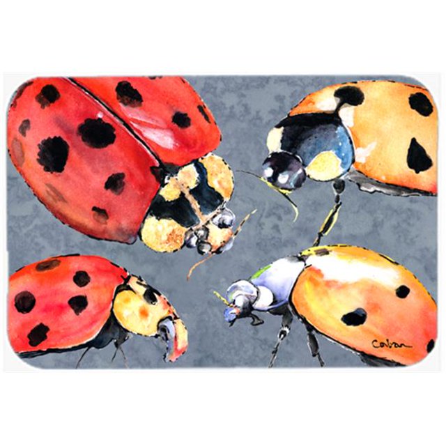 Carolines Treasures 8876LCB Lady Bug Multiple Glass Cutting Board - Large