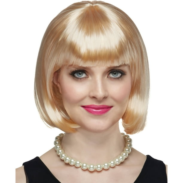 Blonde Short Bob Wig Halloween Costume Accessory