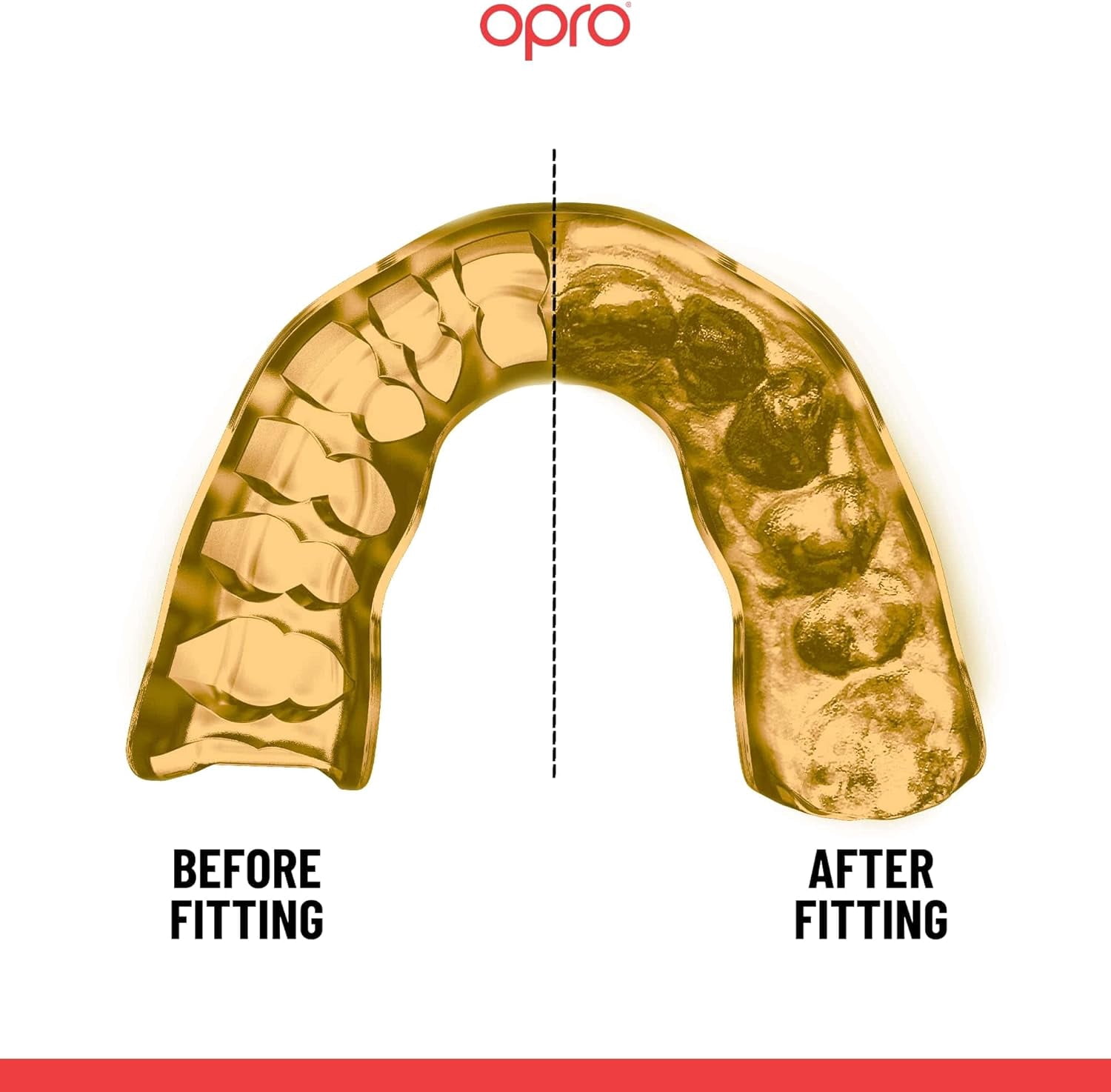 OPRO Instant Custom-Fit Mouthguard - Mouth Guard For Boxing, MMA & Football (USA, Adult)
