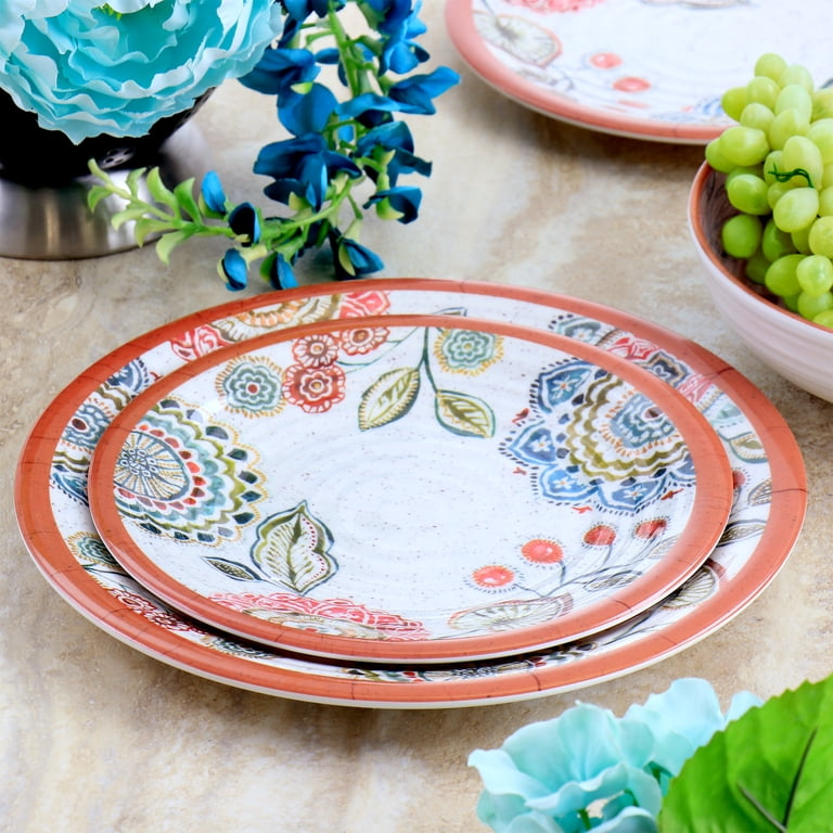 Elama Ester 12-Piece Melamine Dinnerware Set photo 7
