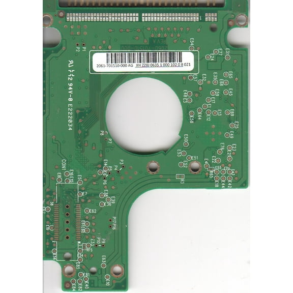 WD1600BEVE-00UYT0, 2061-701510-000 AG, WD IDE 2.5 PCB