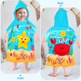 thumbnail image 2 of Kids Hooded Beach Towel for Boys Girls,Bath Pool Beach Poncho Towels Super Soft & Absorbent Cotton Towel Childrens Starfish Beach Towels for Toddler 0-7 Years Old, 2 of 4