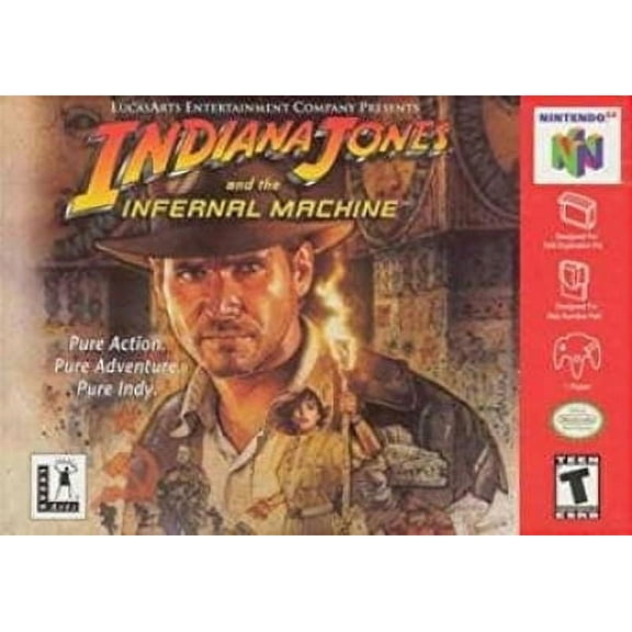 N64 Game US Version of Indiana Jones and the Infernal Machine
