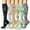 Style 1, variant on 6 Pairs Foral Printed Unisex Compression Socks for Outdoor Sports Cycling Running Walking Knee High Support Stockings