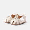 thumbnail image 7 of MZXELPRJD Toddler Sandals Size 5 Girls Size 13 Sandals Youth Running Shoes Slippers Cute Size 4 Toddler Girl Shoes for Girls 1 3 Year Old Gifts Beige 12-18 Months, 7 of 7