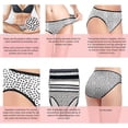 thumbnail image 3 of Felina Cotton Modal Hi Cut Panties - Sexy Lingerie Panties for Women - Underwear for Women 8-Pack Large Floral Dots Basic Combo, 3 of 7