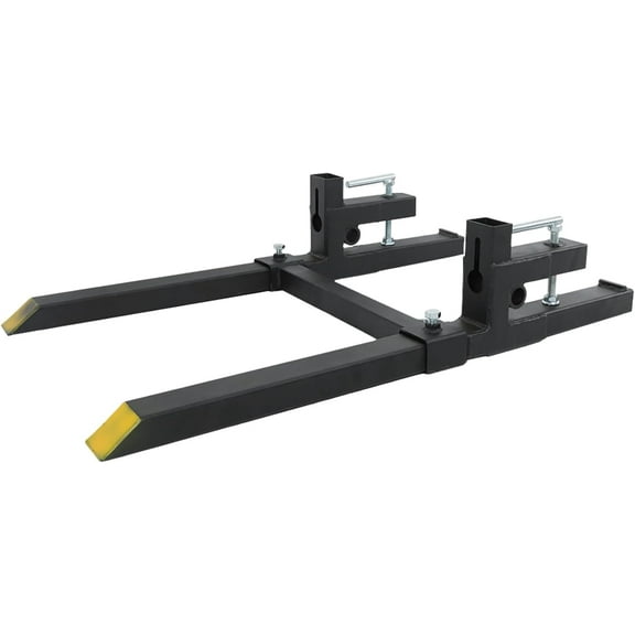 LABLT 43 2000lbs Clamp on Pallet Forks, Capacity Tractor Bucket Forks, Heavy Duty Quick Attach Bucket Fork, Fork Rplacement for Bucket Tractor Loader Skid Steer