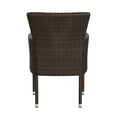 thumbnail image 6 of Flash Furniture Maxim Wicker Patio Armchairs, Espresso/Cream, Set of 4, 6 of 9