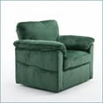 thumbnail image 3 of Oversized Swivel Chenille Lounge Chair | 38.55”W Single Seat | Green | Cushion Back | Pillow Top Arms | for Living Room Bedroom Office, 3 of 22