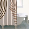 thumbnail image 4 of Brown Boho Geometric and Plant Pattern Shower Curtain 36"x72" ,Bathroom Decorative Shower Curtains Set with 12 Hooks,Modern Waterproof Washable Shower Curtain, 4 of 6