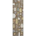 thumbnail image 2 of Addison Rugs Mayfield Premium Machine Washable Transitional Mid-century Modern Chocolate Runner Rug, 2'3" x 7'6", 2 of 5