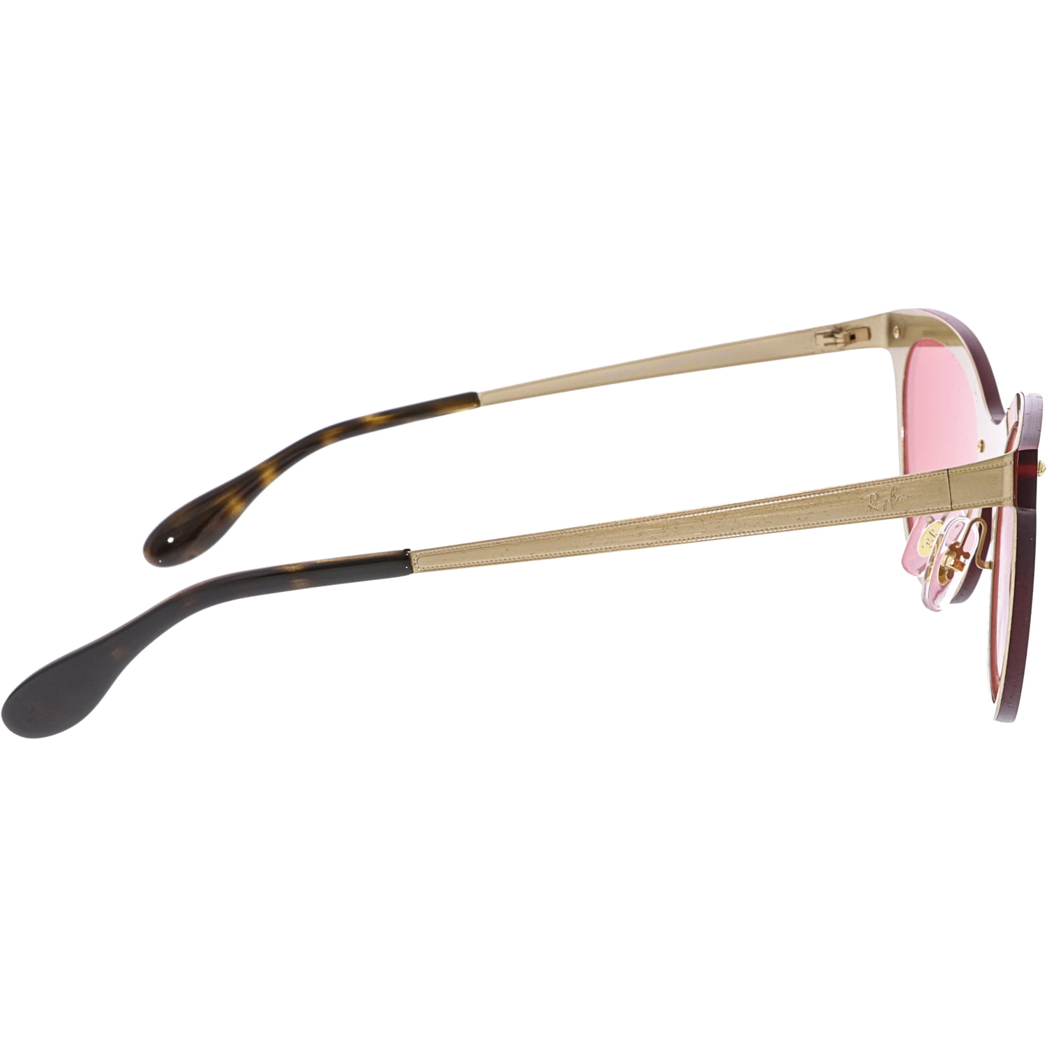 Ray Ban Women s Polarized Blaze Cat Eye RB3580N 043 E4 43 Gold Sunglasses Walmart