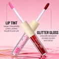 thumbnail image 6 of Julystar 3 Colors Dual Ended Lip Gloss Set, 2-in-1 Tinted Lip Tint + Shimmer Glitter Lip Gloss, Long Lasting Non-Sticky Plumping Lip Makeup Kit for Women, 6 of 12