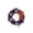 B, variant on Halloween Wreath, Adorned With Ghost Skull-Shaped Charms And Bows Featuring Bat Motifs, For Indoor And Outdoor Decoration At Parties Festivals And Gardens, 13.77in