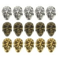 thumbnail image 1 of Miangastore 60Pcs Beads for Jewelry Making Adults Alloy Assorted Color Halloween Skull Charms, 1 of 8
