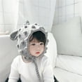 thumbnail image 2 of KEINXS Winter Knitting Baby Hats Caps Cute Deer Ear Boys Girls Hats for Kids enfant baby muts Earflap, 2 of 5