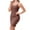 Coffee-12, variant on Ugoldhm Women's Knee-Length Shapewear Dress - Spaghetti Strap Seamless Tummy Control Under Dress Shaper