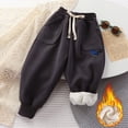 thumbnail image 5 of kpoplk Toddler Boy Sweatpant Joggers Pants Cinched Hem Athletic Jogging Sweat Pant(Grey,18-24 M), 5 of 7