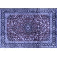 thumbnail image 1 of Ahgly Company Indoor Rectangle Persian Blue Traditional Area Rugs, 5' x 7', 1 of 4