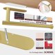 thumbnail image 5 of Xiao Hua Portarrollos de papel higiénico para cocina, adhesivo para montaje en pared, acero inoxidable SUS304, 33 cm (dorado), 5 of 5