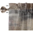 thumbnail image 4 of Beige Grey Kitchen Curtains Abstract Art Valances for Windows Blackout Window Treatment Valances Rod Pocket Curtain Valance for Bathroom Bedroom Living Room Cafe,52 X 18 Inch,1 Panel, 4 of 6
